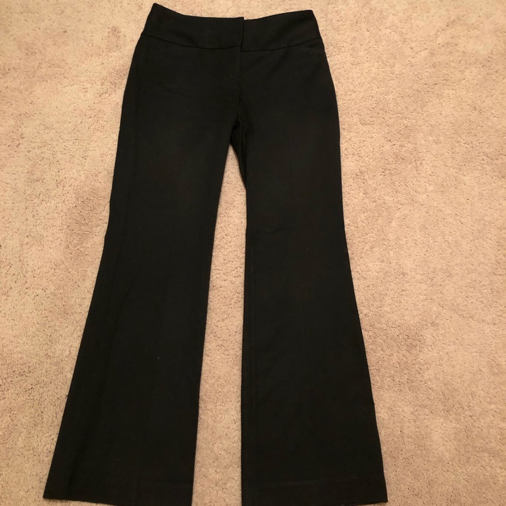 Express boot cut black pants 00 short